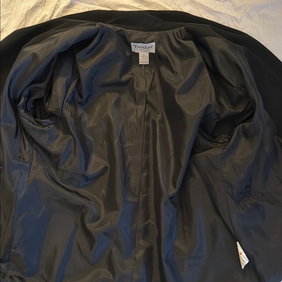 Vintage TanJay Women’s Black Blazer, lined and tailored fit. Size 16 - Picture 6 of 11